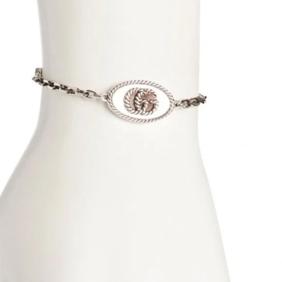 Gucci Sterling Silver Marmot Bracelet